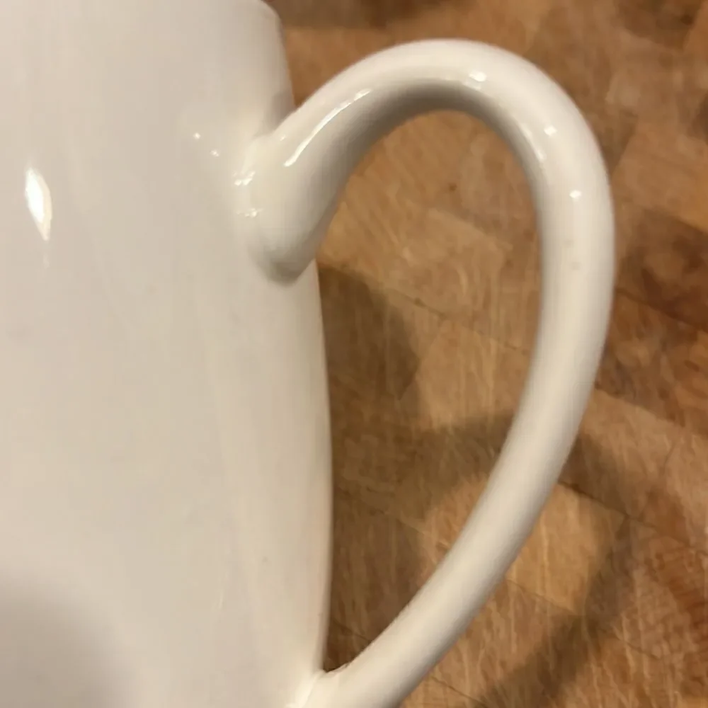 Food Network Creamy White Ceramic Stoneware Microwave Safe Mugs- 12 Oz
